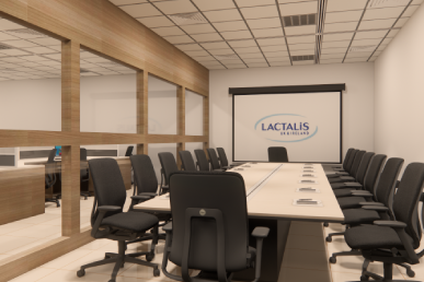 Lactalis corporate office turnkey interior done by eps interior industries in madhavaram chennai