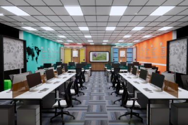 solverminds IT office interior work done by eps interior industries in siruseri-chennai