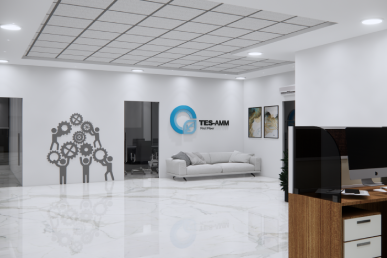 tes-amm india pvt ltd corporate office interior done by eps interior industries in oragadam-chennai